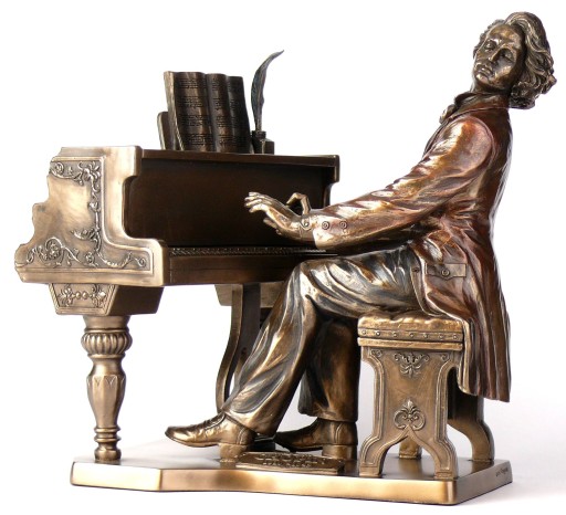 PIĘKNA FIGURA FRYDERYK CHOPIN * SYGNOWANY VERONESE