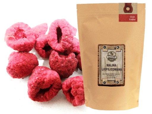 MALINY LIOFILIZOWANE 500 G BEZ CUKRU MALINA LIO