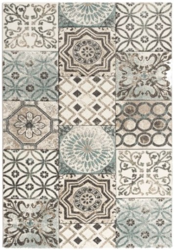 Modny DYWAN MOZAIKA ORNAMENT 120x170 DIAMOND PORTO