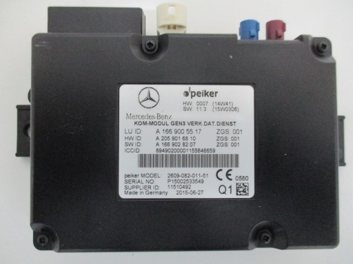 Gle w166 модуль блок a1669005517 mercedes1 - фото