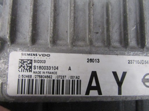 Компьютер sid303 nissan qashqai j10 1.5 dci 09r1 - фото