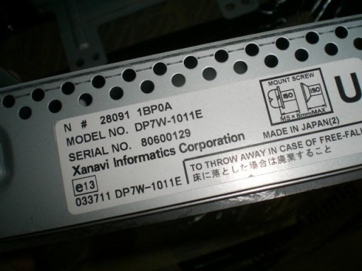 EKRAN display INFINITI EX37 EX35 G25 2008 zVAT
