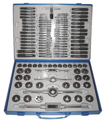 Метчики и плашки большой набор 110ELE.