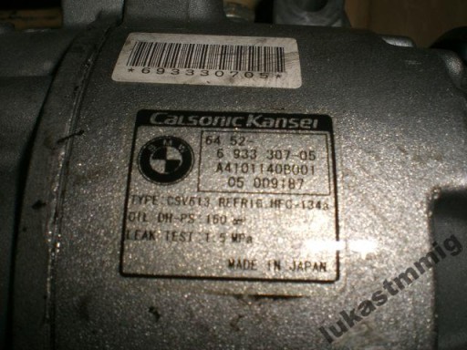 compressor pump of the air conditioning BMW Z4 3.0i 6933307