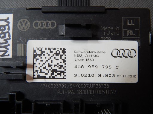 AUDI A6 C7 Bedienteil modul Tür 4G8959795C