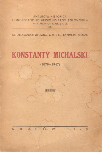 KONSTANTY MICHALSKI 18791947 12448140009 Allegro.pl