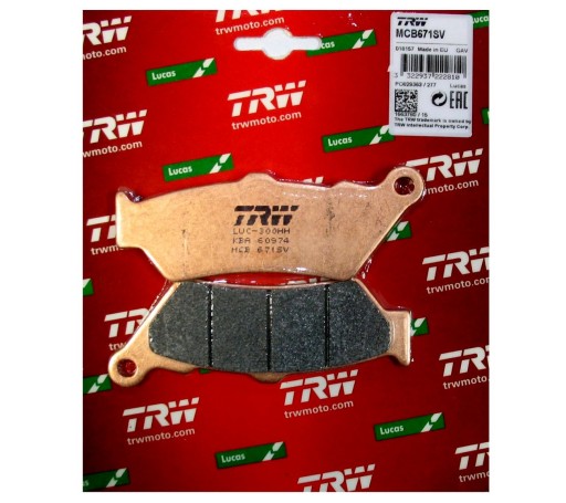 Тормозные колодки TRW LUCAS MCB671SV BMW F 650 GS