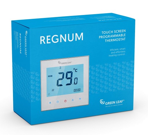 Dotykový programovateľný termostat REGNUM - biely