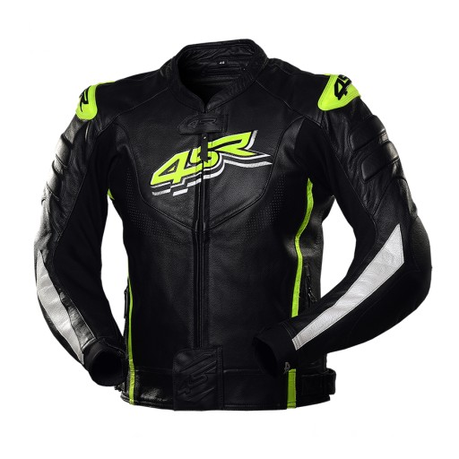 КОЖАНАЯ КУРТКА 4SR TT РЕПЛИКА НИТРО НЕОНОВАЯ 48
