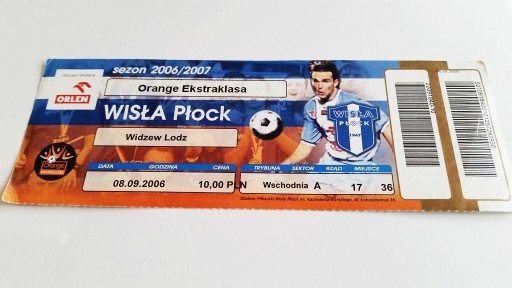 WISŁA Płock - WIDZEW Łódź 2006 квиток
