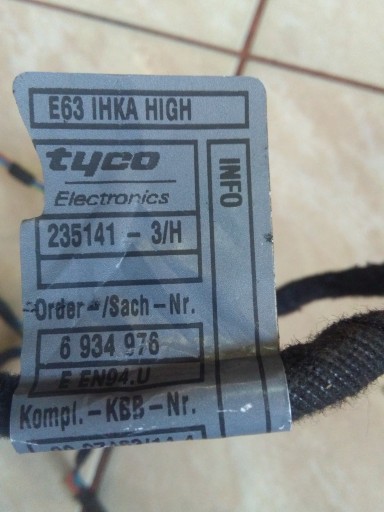 cablaggio GRUPPO STUFA RISCALDAMENTO Tubi BMW 6 E63 6934976 OE EU