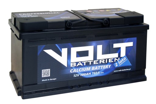 VP1000 - Акумуляторна батарея VOLT PROfessional 12V 100Ah 760A