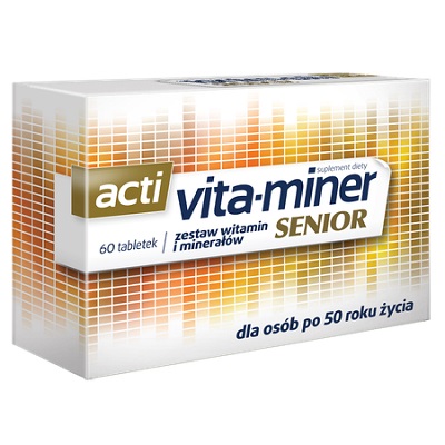 ACTI VITA-MINER SENIOR sada vitamínov a minerálov pre seniorov 60 tabliet