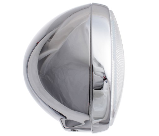 65656987 - Лампа фара метал хром скло чоппер H4 19см