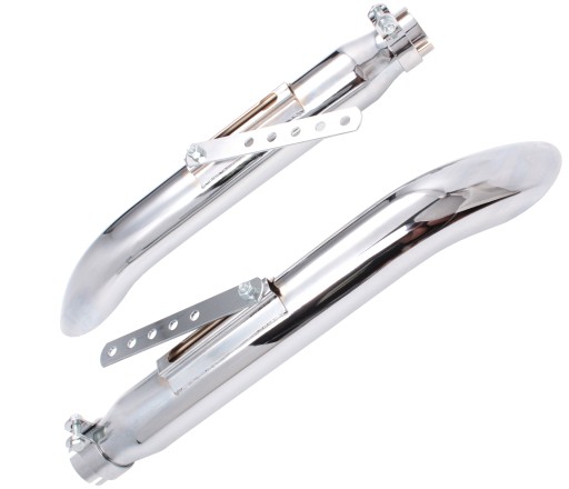 43654756765 - YAMAHA HONDA CHOPPER ГЛУШНИК ВИХЛОПНОЇ ХРОМ 2 ШТ.