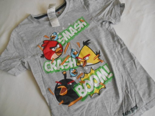 Zdjęcie oferty: H&M ANGRY BIRDS EXTRA T-SHIRT SYNEK 122/128