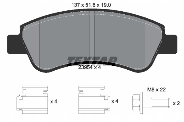 DISCS PADS TEXTAR FRONT CITROEN XSARA 266MM photo 3 - milautoparts-fr.ukrlive.com