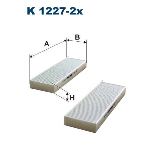 FILTRON FILTER CABINS K1227-2X CITROEN BERLINGO, C4 photo 1 - milautoparts-fr.ukrlive.com