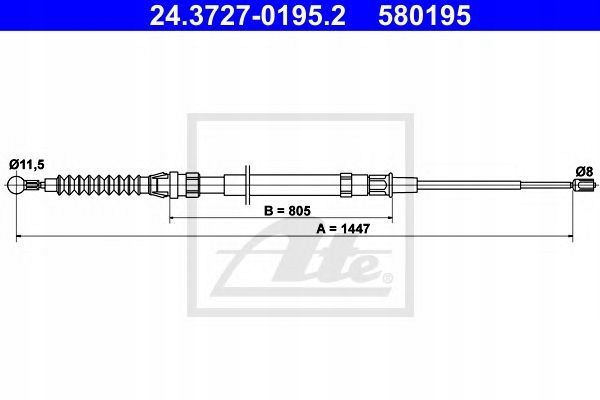 CABLE MANUAL GOLF V VI PLUS OCTAVIA II YETI ATE photo 2 - milautoparts-fr.ukrlive.com