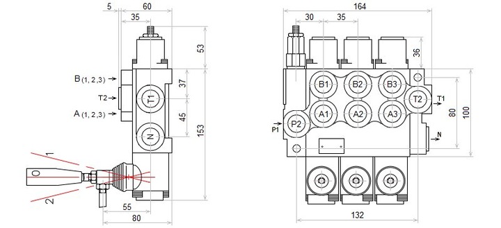 DISTRIBUTOR HYDRAULIC 3 SEKCYJNY 40L ORIGINAL BADESTNOST MADE IN EUROPE photo 5 - milautoparts-fr.ukrlive.com