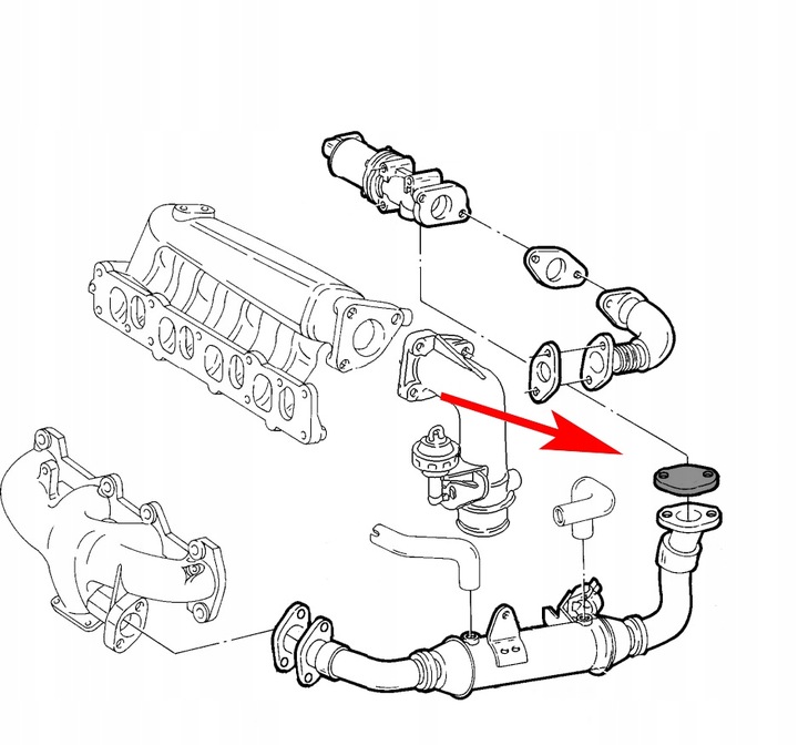 BOUCHON DE LA SOUPAPE EGR ALFA ROMEO 147 156 1.9 2.4 JTD photo 2 - milautoparts-fr.ukrlive.com