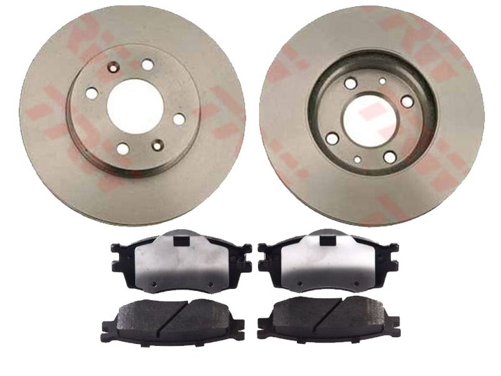 DISCS + PADS TRW FRONT KIA RIO II 256MM photo 2 - milautoparts-fr.ukrlive.com