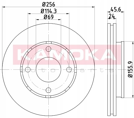 DISQUES DE FREIN 2 PIÈCES MITSUBISHI COLT 04- KAMOKA photo 6 - milautoparts-fr.ukrlive.com