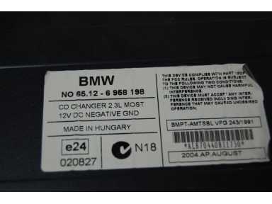 CHANGEUR 6 CD MAGAZYNEK BMW E81 E87 E90 6958198 photo 6 - milautoparts-fr.ukrlive.com