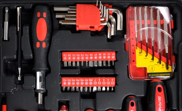 KIT CLÉS OUTILS COFFRE DE RANGEMENT 187SZT CLÉS