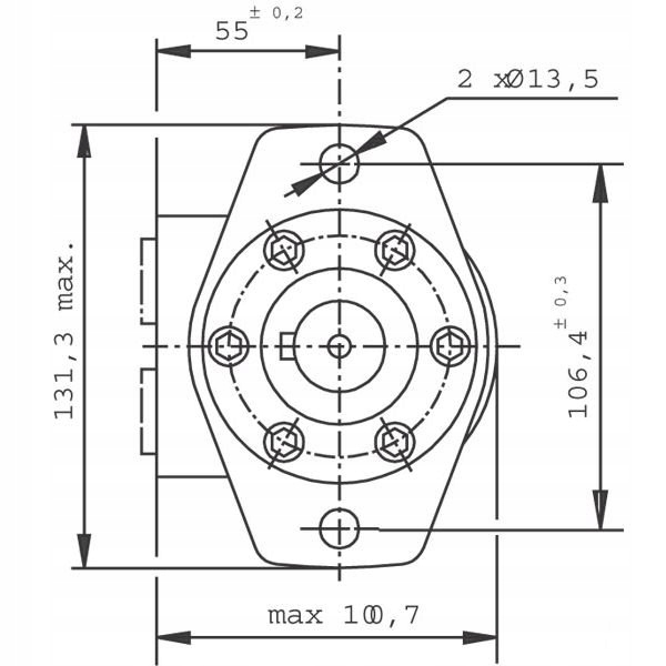 ENGINE HYDRAULIC ORBITALNY BMP315 SMP315 FI-25M photo 8 - milautoparts-fr.ukrlive.com