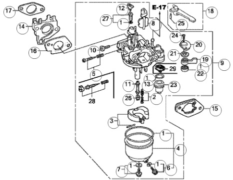 HONDA GX240 GX270 GARNITURE DE CARBURATEUR 16223-ZA0-800 photo 2 - milautoparts-fr.ukrlive.com