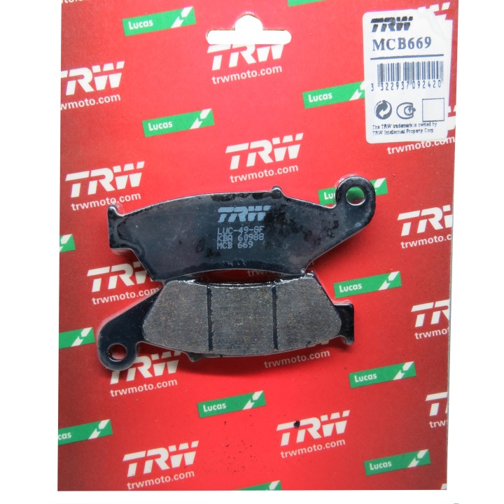 TRW PLAQUETTES HONDA XL 125 XR 400 XLV 650 TRANSALP XRV 750 AFRICA TWIN