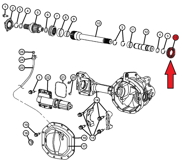 SEAL HALF-AXLE FRONT LS DODGE RAM 1500 02-12 photo 2 - milautoparts-fr.ukrlive.com