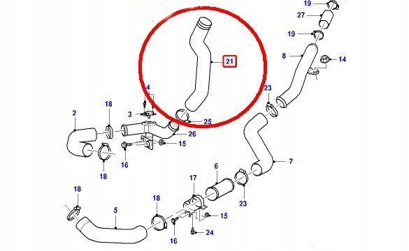 FORD MONDEO MK3 2.0 2.2 TDDI TDCI TUBE TURBO CABLE JUNCTION PIPE RADIATOR photo 2 - milautoparts-fr.ukrlive.com