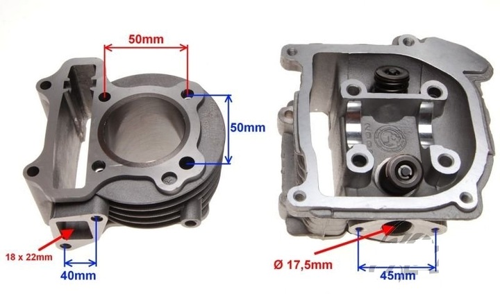 TUNING CYLINDER CYLINDER HEAD 80CC 4T VISON KINROAD ZBIK photo 6 - milautoparts-fr.ukrlive.com