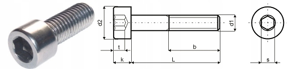 Din 912 винт чертеж - 80 фото