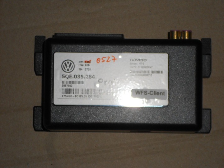 VW E-GOLF 7 VII CONTROL UNIT USLUG ONLINE 5QE035284 photo 1 - milautoparts-fr.ukrlive.com