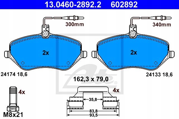 DISCS PADS ATE FRONT - CITROEN C6 330MM photo 3 - milautoparts-fr.ukrlive.com