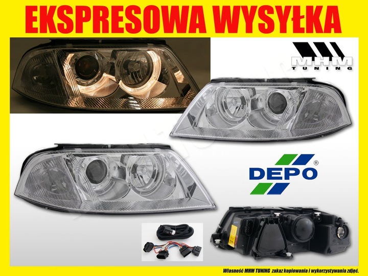 LAMPS RINGS VW PASSAT B5 3BG FACELIFT 00-05 FK CHROME photo 2 - milautoparts-fr.ukrlive.com