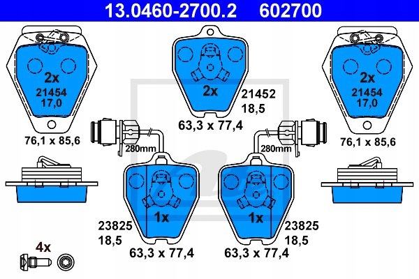 DISQUES SABOTS DE FREIN ATE AVANT - AUDI A8 D2 314MM photo 3 - milautoparts-fr.ukrlive.com