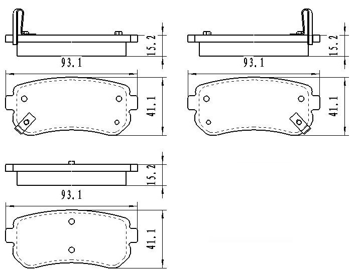 DISCS + PADS + BRAKE SHOES BRAKE + SPRINGS KIA CEED HYUNDAI I30 REAR photo 2 - milautoparts-fr.ukrlive.com