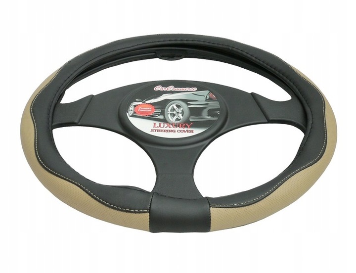 COVER ON STEERING WHEEL BEIGE COLOR PREMIUM photo 5 - milautoparts-fr.ukrlive.com