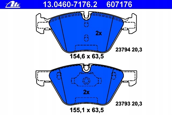 ATE PADS FRONT BMW 5 E60 E61 DISCS 310MM photo 2 - milautoparts-fr.ukrlive.com