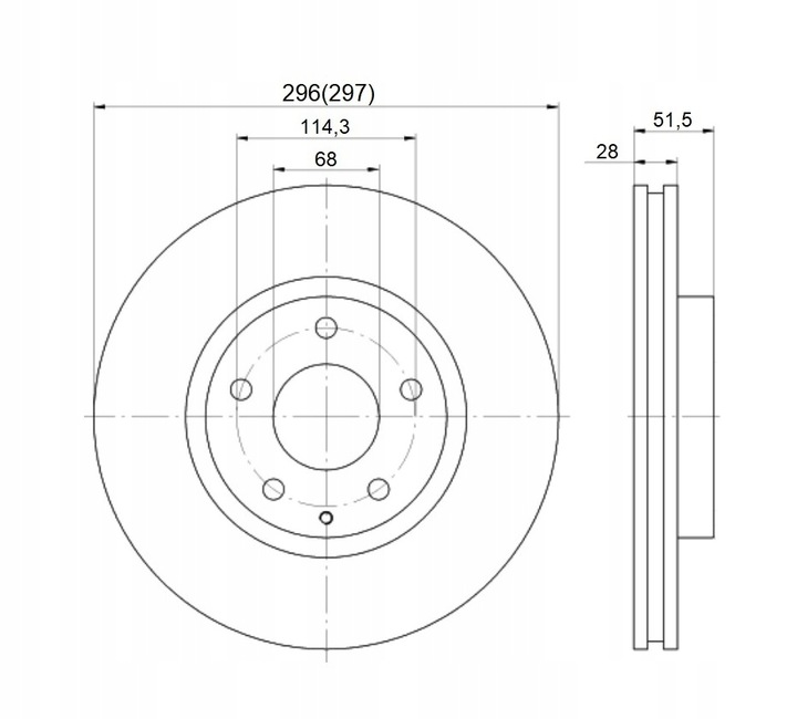 DISQUES ROTINGER RT21447-GLT5 MAZDA 6 GJ GL AVANT photo 2 - milautoparts-fr.ukrlive.com