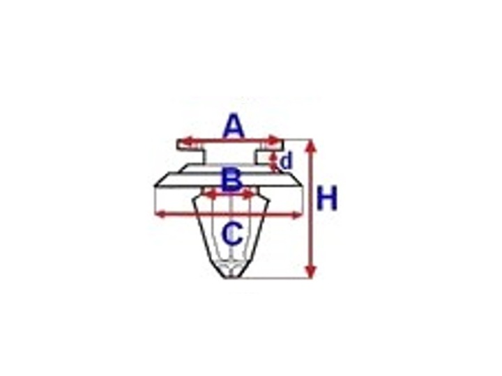 CLAMPS PINS PILLAR NISSAN MICRA K11 K12 NOTE E11 photo 2 - milautoparts-fr.ukrlive.com