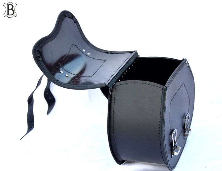 SACOCHES CUIR SAKO MOTOCYCLETTE COFFRE LATÉRAL S17A