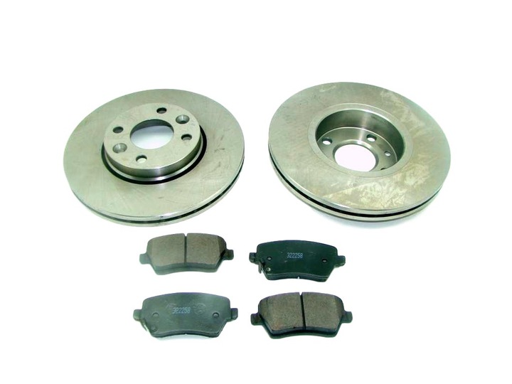 DISCS 2 PCS. + PADS FRONT MICRA K12 NOTE CLIO III photo 1 - milautoparts-fr.ukrlive.com