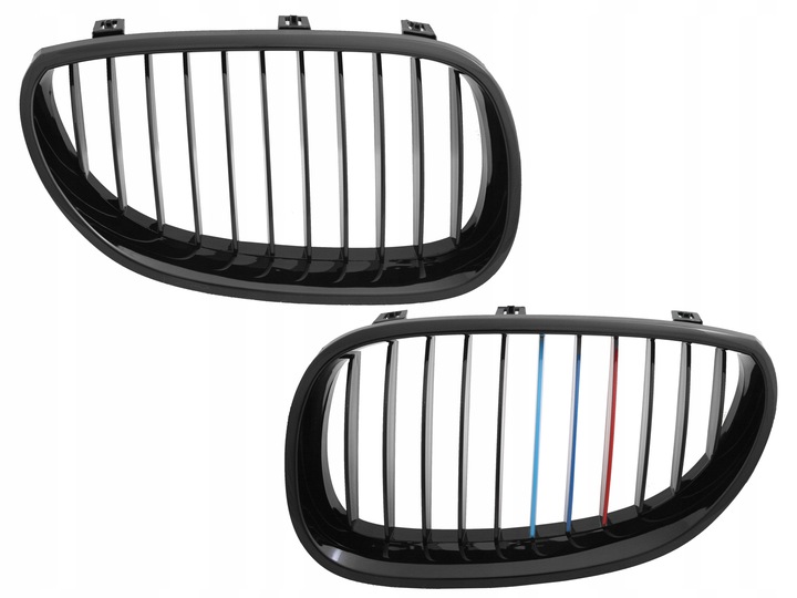 GRILLE RADIATOR GRILLE DEFLECTOR BMW 5 E60 E61 TUNING BLACK FLOOR photo 1 - milautoparts-fr.ukrlive.com