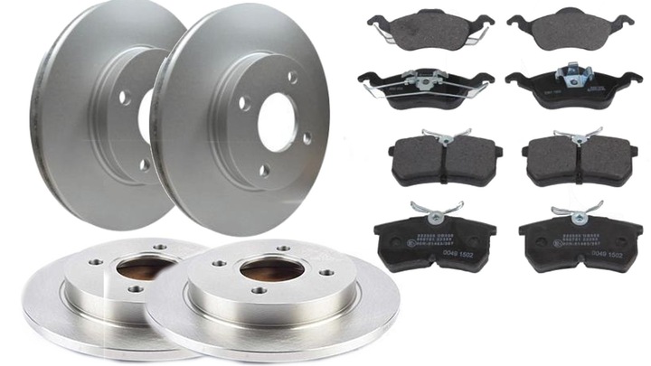 DISCS + PADS FRONT + REAR FORD FOCUS I MK1 photo 1 - milautoparts-fr.ukrlive.com