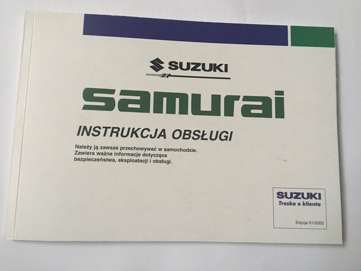 SUZUKI SAMOURAÏ POLSKA INSTRUCTION DE SERVICE SERVICE photo 1 - milautoparts-fr.ukrlive.com